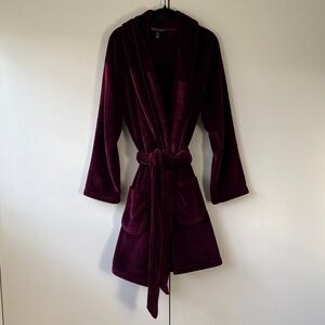 Victoria’s Secret Plush Burgundy Robe